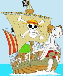 Going Merry One Piece Ship Paint by number