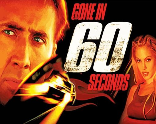 Gone In 60 Seconds Poster Paint by number