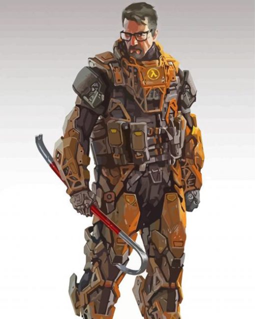 Half Life Character Art paint by number