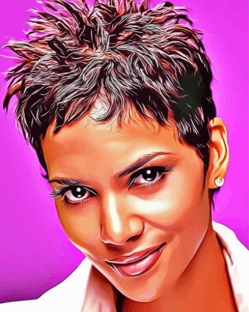 Halle Berry paint by number