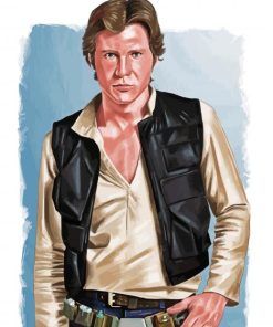 Han Solo Illustration Art paint by number