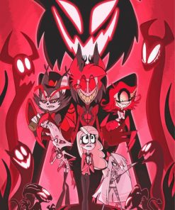 Hazbin Hotel Animated Movie paint by number