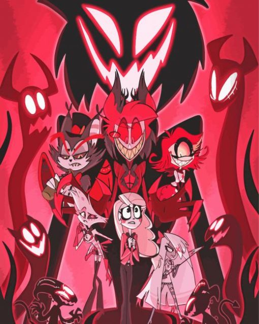 Hazbin Hotel Animated Movie paint by number