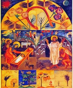 Icon Painting Motifs By Natalia Goncharova paint by number