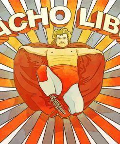 Illustration Nacho Libre paint by number