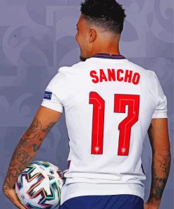 Jadon Sancho English Footballer paint by number