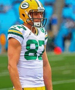 Jordy Nelson Footballer paint by number