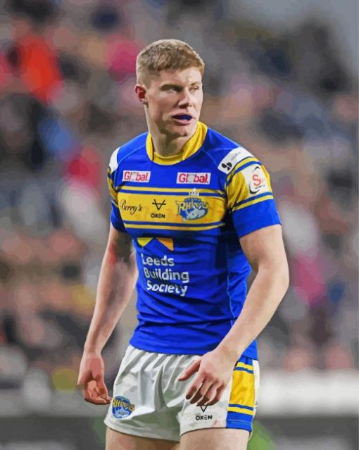 Leeds Rhinos Rugby League Club Player paint by number