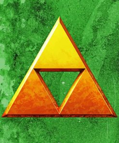 Legend Of Zelda Triforce paint by number