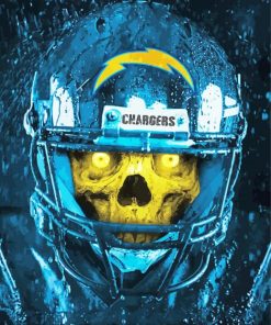 Los Angeles Chargers Art Illustration paint by number