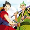 Luffy And Zoro One Piece paint by number