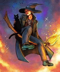 Male Witch Art paint by number