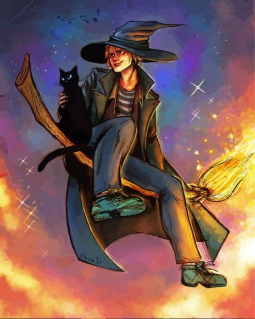 Male Witch Art paint by number
