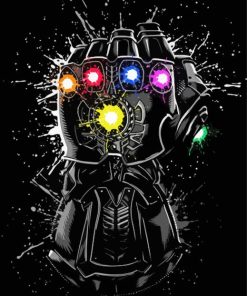 Marvel Infinity Gauntlet paint by number