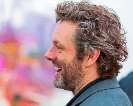 Michael Sheen Side Profile paint by number
