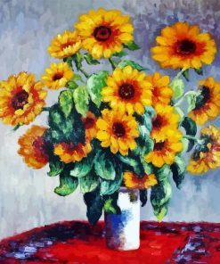 Monet Sunflowers paint by number