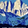 Mt Whitney California Poster Paint by number