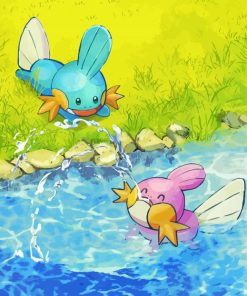 Mudkip Pokemon Species paint by number