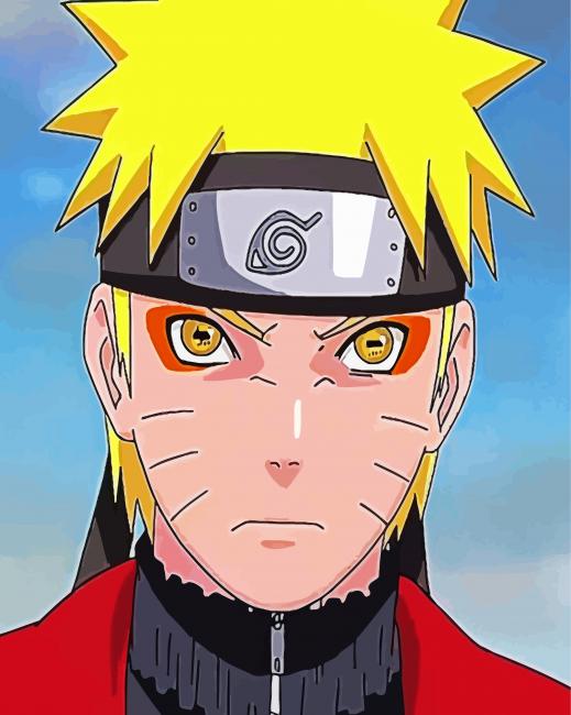 Naruto Sage Mode Animation paint by number