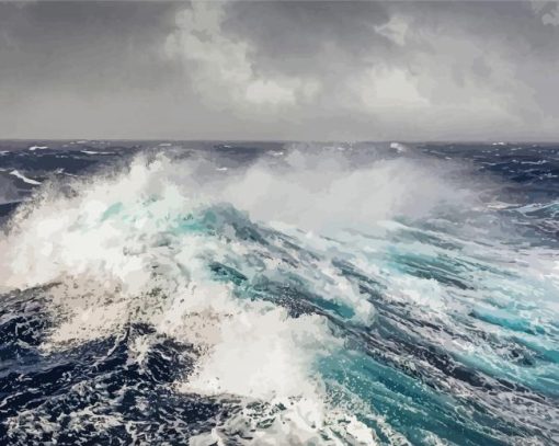 Ocean Storm paint by number