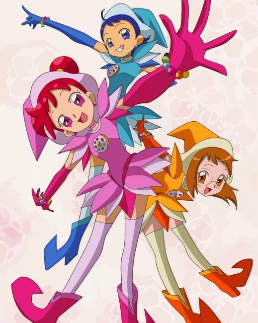 Ojamajo Doremi Japanese Anime paint by number