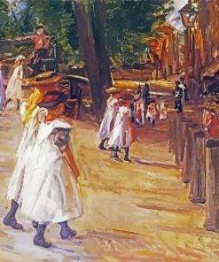 On The Way To School In Edam By Max Liebermann paint by number