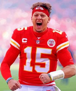 Patrick Mahomes American Football Player Paint by number