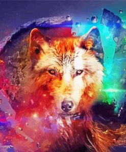 Phoenix Wolf Art paint by number