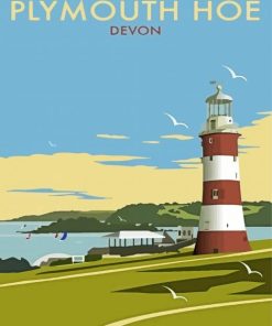 Plymouth Hoe Devon Poster paint by number