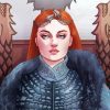 Queen Sansa Art Illustration paint by number