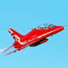 Red Arrows Jet paint by number