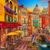 Restaurant At Canal Italy Art paint by number