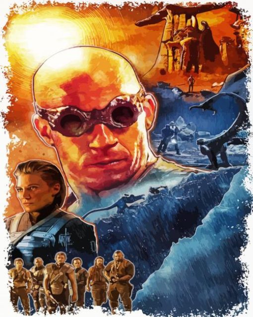 Riddick Illustration paint by number