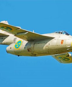 Saab 29 Tunnan paint by number