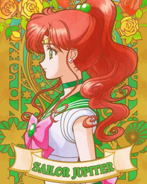 Sailor Jupiter Art Poster paint by number
