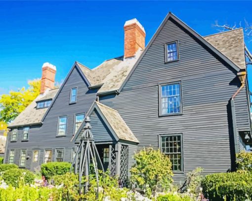 Salem The House Of The Seven Gables paint by number