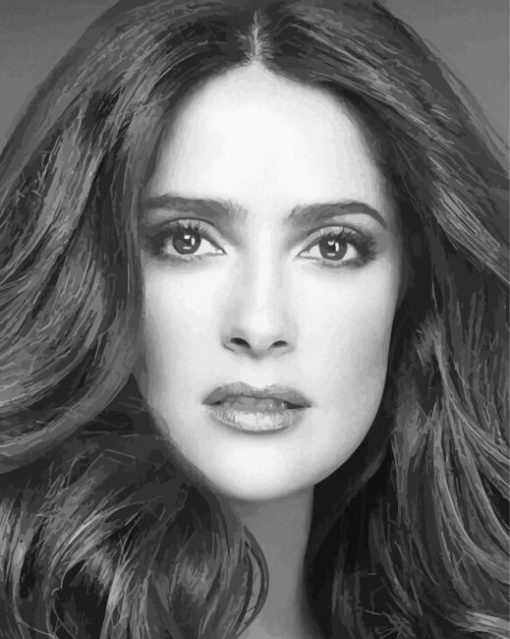 Salma Hayek Face paint by number