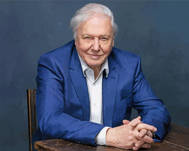 Sir David Attenborough Paint by number
