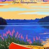 Squam Lake Poster paint by number