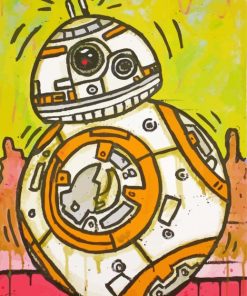 Star Wars Bb8 Art paint by number