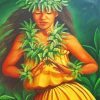 Tahitian Dancer Girl paint by number