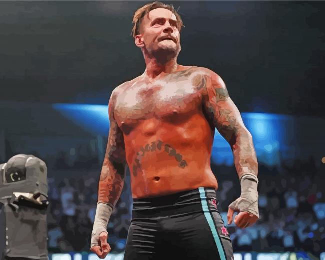 The American Cm Punk Paint by number