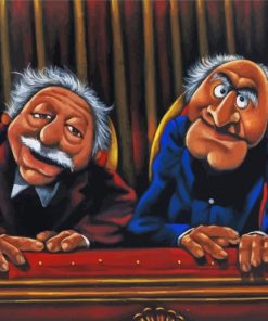 The Muppets Waldorf And Statler paint by number
