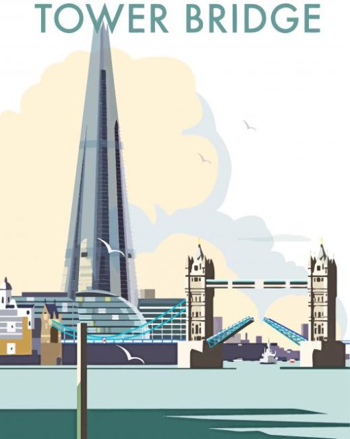 The Shard Poster paint by number