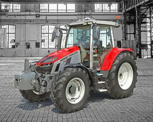 The Massey Ferguson Tractor paint by number