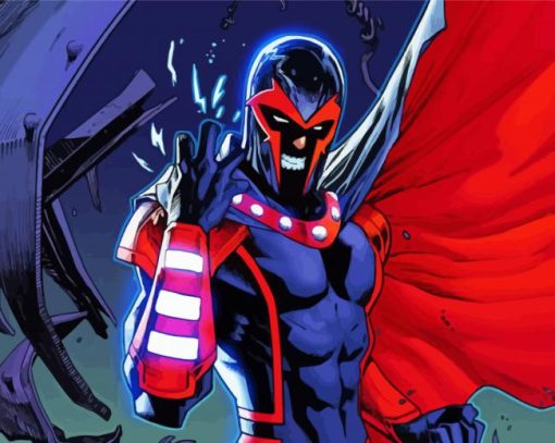 The Older Magneto Illustration paint by number