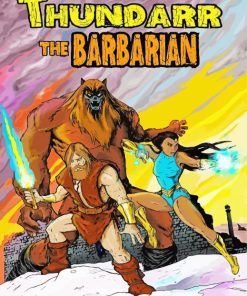 Thundarr The Barbarian Characters Poster paint by number