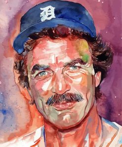 Tom Seleck Art paint by number