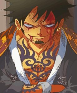 Trafalgar D Water Law One Piece paint by number
