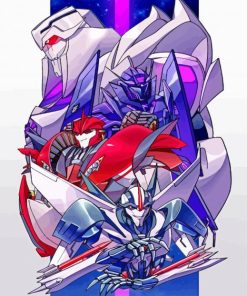 Transformers Decepticon paint by number